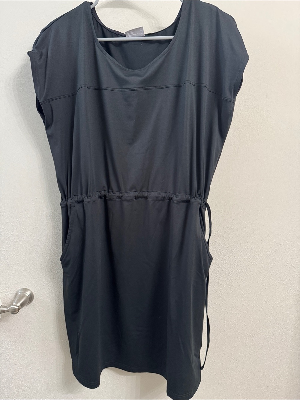 Women's Columbia Black Drawstring Waist Casual Dress